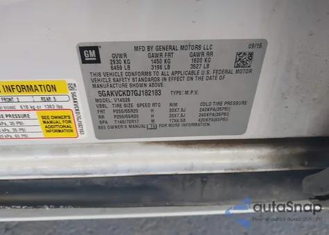 2016 Buick Enclave Premium z USA, uszkodzony, nr VIN 5GAKVCKD7GJ182183